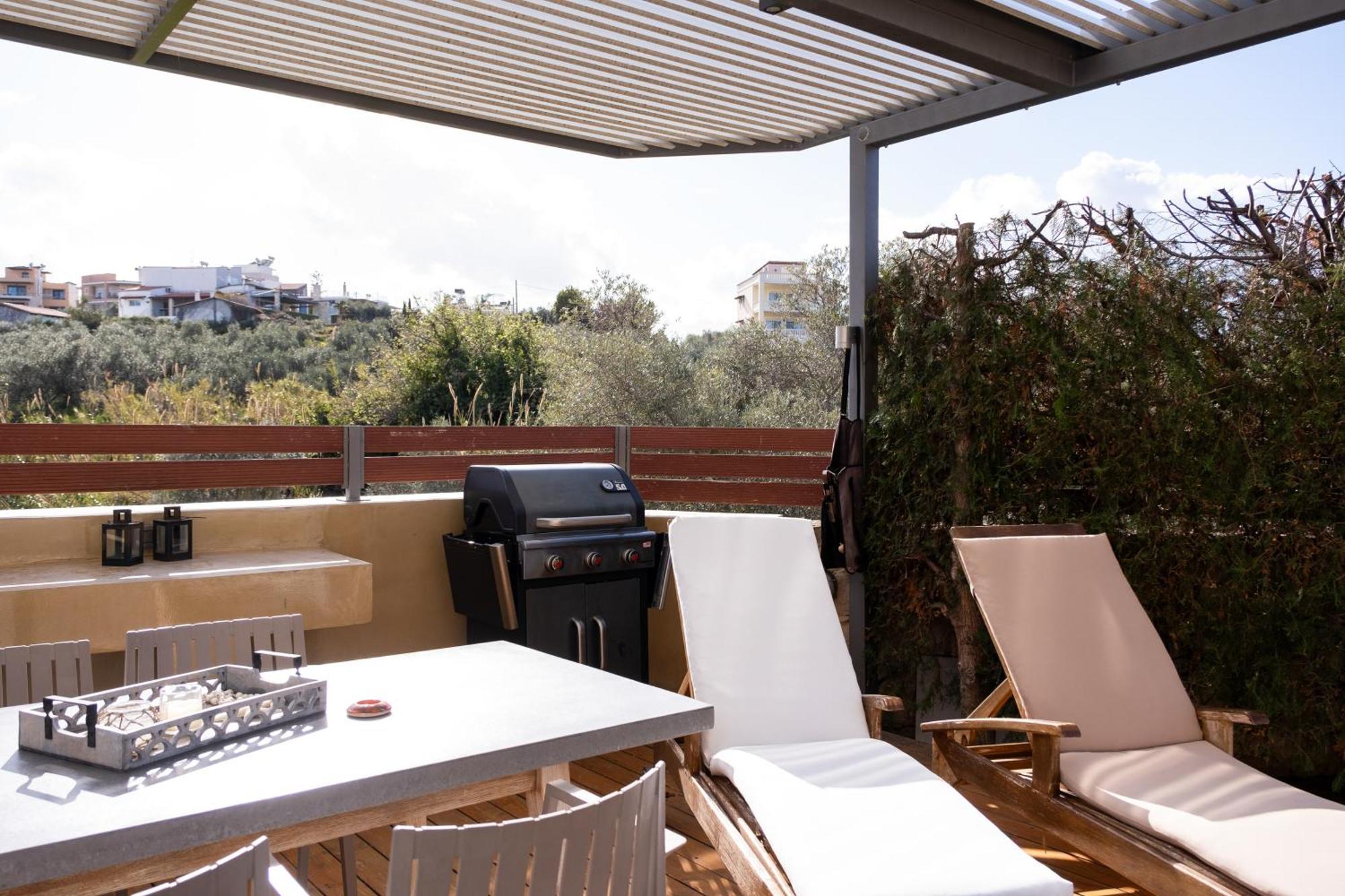 Glaros Casa Verde - Cozy Flat With Garden Near Beach คาโตดารัตโซ ภายนอก รูปภาพ